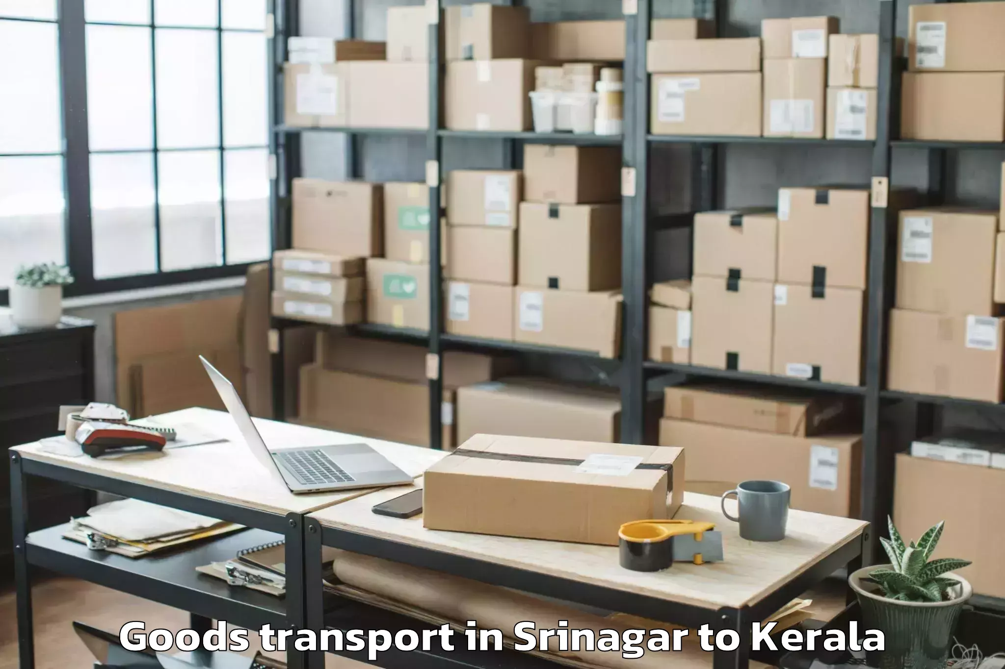 Affordable Srinagar to Kadanad Goods Transport